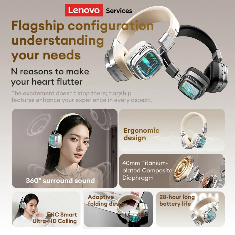 Lenovo Wireless Foldable Sport Headphone