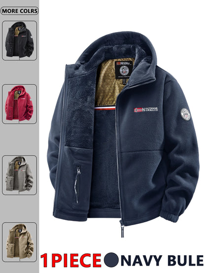 Men's All-Season Casual Padded Jacket – Lightweight Thermal Zip-Up Coat