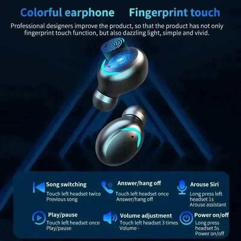 F9-5 Wireless Bluetooth 5.3 Earbuds with LED Power Bank Case