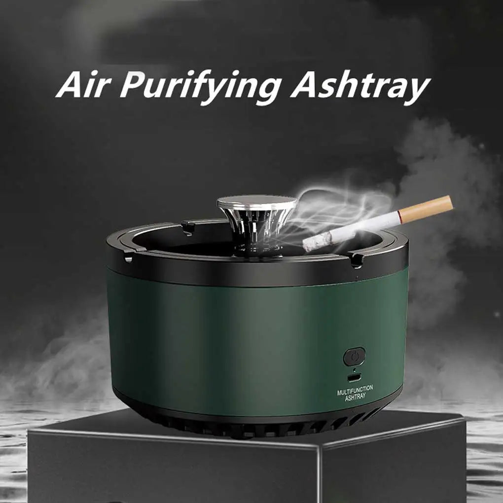 Smart Ashtray Battery Powered Odor Remover