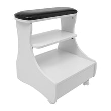 Pedicure Stool Foot Rest with Wheels