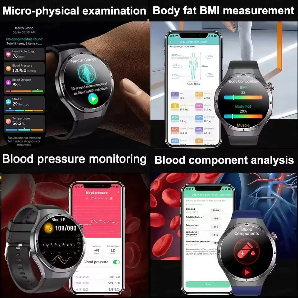 ECG+PPG Smart Watch - Advanced Health Monitor with HD Wireless Calling