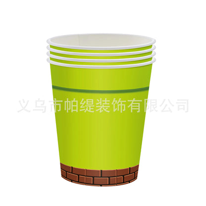 Super Brother Birthday Party Disposable Tableware & Banner Set