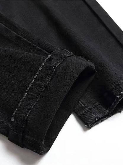 Washed Holed Trendy Fashion Jeans