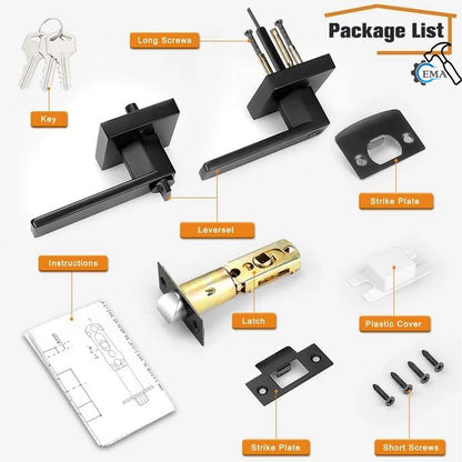 Heavy-Duty Interior Door Handle Locks with Core/Latch