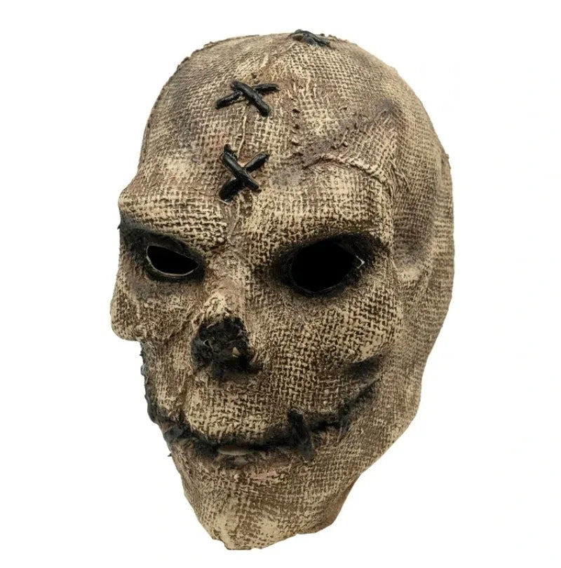 Scarecrow Skull Latex Mask - Horror Halloween Cosplay Mask
