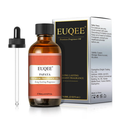 EUQEE 60ml Sweet Fruity Fragrance Oils with Glass Dropper