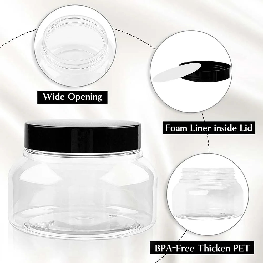 8Oz Plastic Tuscany Jars