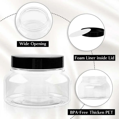 8Oz Plastic Tuscany Jars