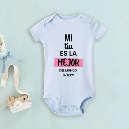 My Uncle Loves Me Very Much Print Baby Bodysuit