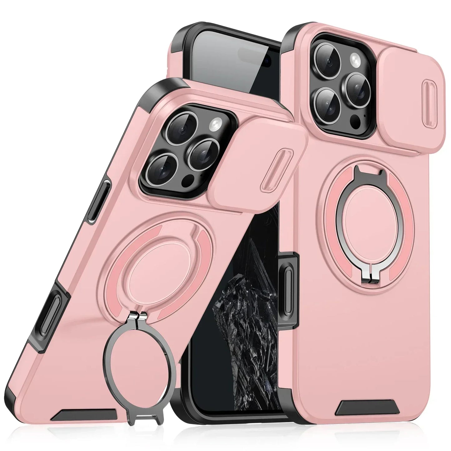 Heavy-Duty Magnetic Bracket Case For iPhone