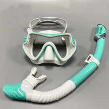 Anti-Fog Silicone Tempered Glass Snorkeling Mask