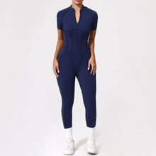 Jumpsuit with 3D Half Zip Sleeveless
