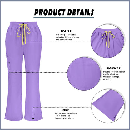 Bioscrubs Women's Ultra-Soft Medical Scrubs Set (Top & Pants)
