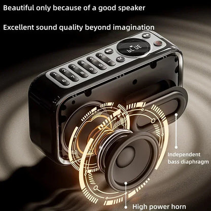 SANSUI F35 Portable Wireless Bluetooth Speaker with FM Radio, TF & USB