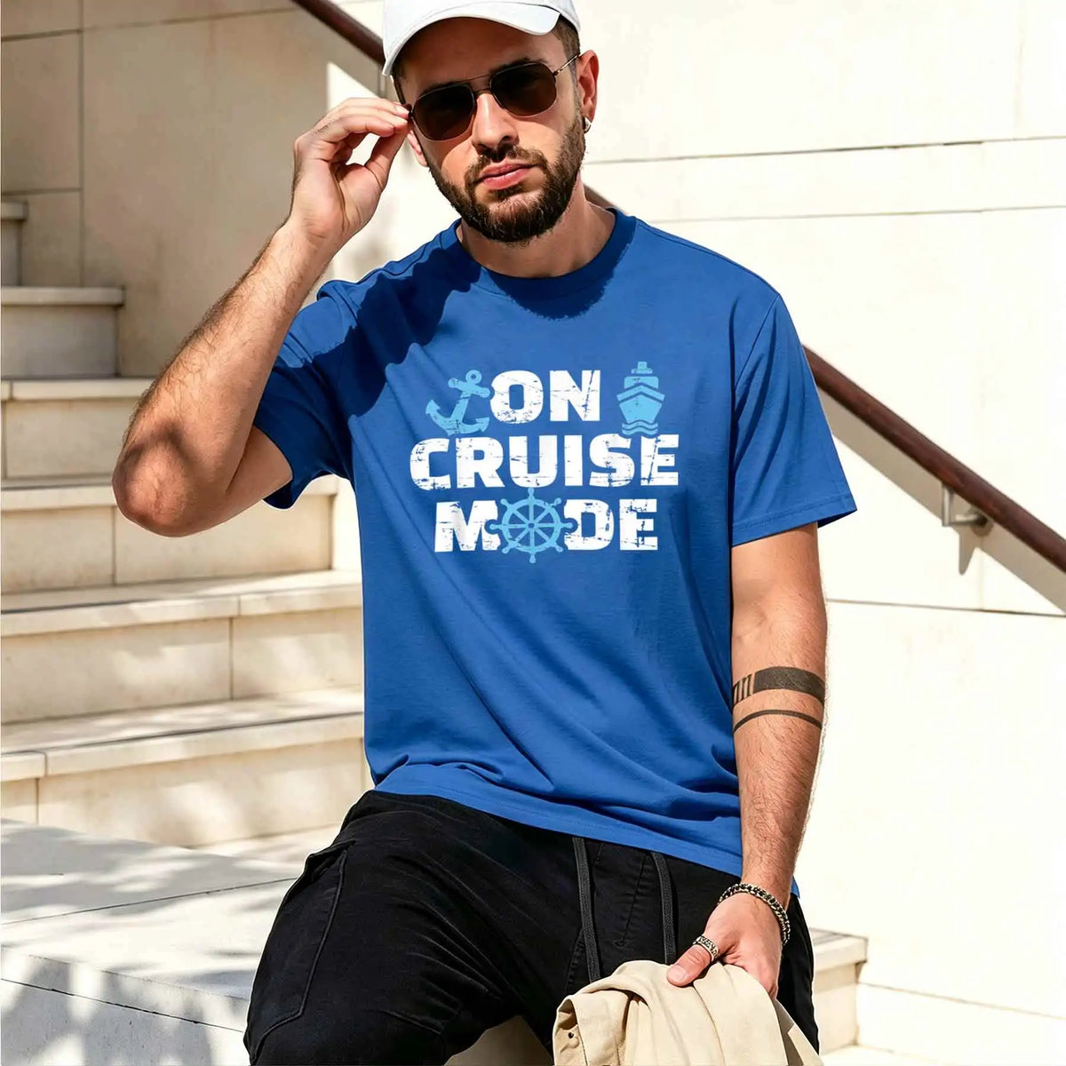 Men’s 100% Cotton Short Sleeve Graphic T-Shirt – Casual Breathable Summer Tee