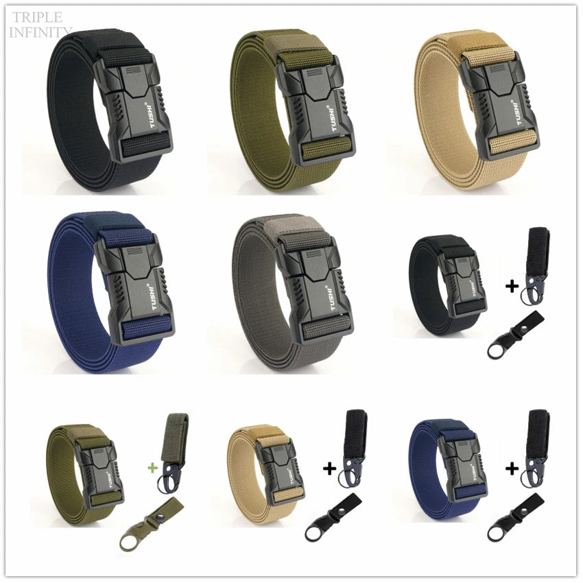 Aluminum Alloy Quick Release Pluggable Buckle Elastic Belt