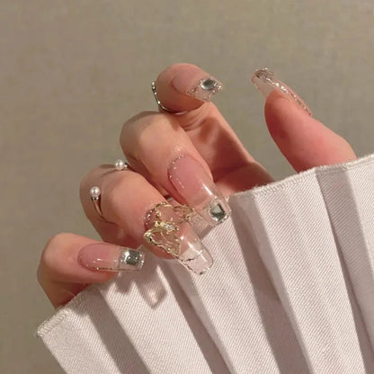 24pcs Mid Length Removable Wear Full Cover Nails