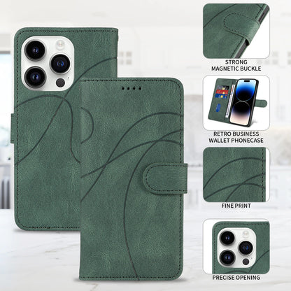 Leather Magnetic Flip Case For iPhone