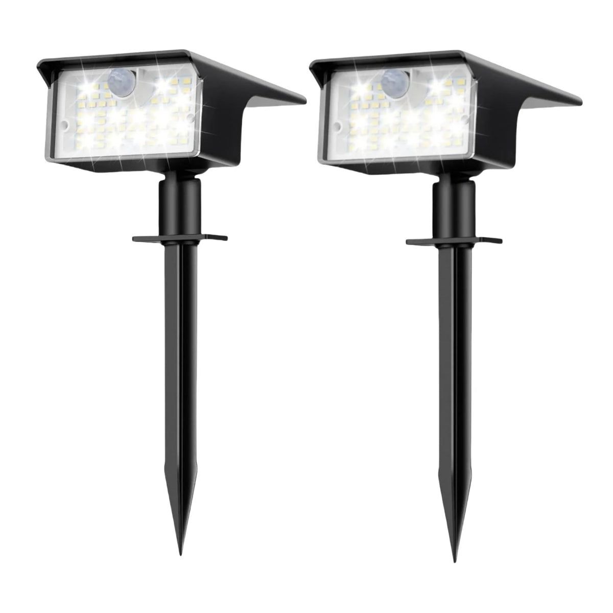 62 LED Outdoor Solar Spot Lights - Motion Sensor Landscape Waterproof Spotlights