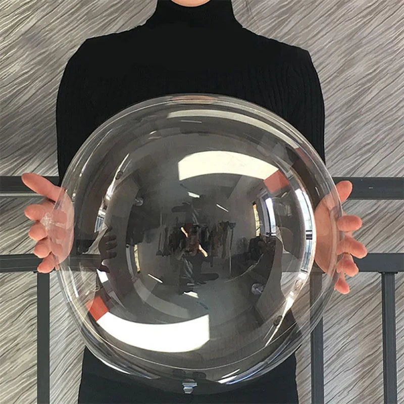 10PCS Clear Bobo Bubble Balloons Set, Large Transparent PVC Helium Balloons