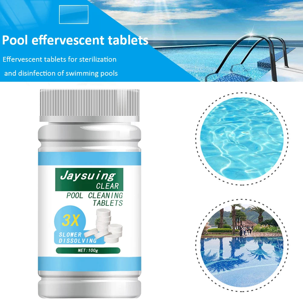100-1000PC Swimming Pool Cleaning Effervescent Tablets