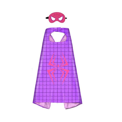 Kids' Superhero Capes & Masks Set – Cartoon Dress-Up Costume Party Favor