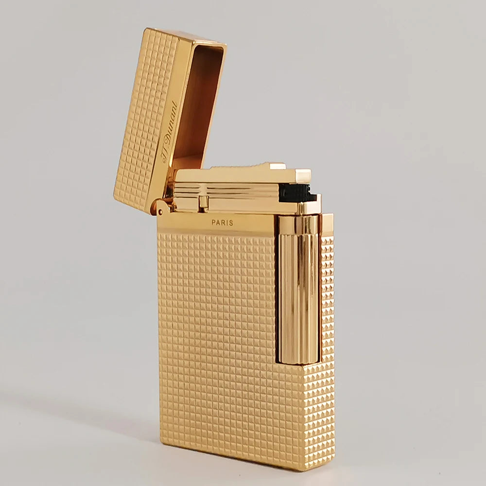Vintage Engraved Soft Flame Gas Lighter