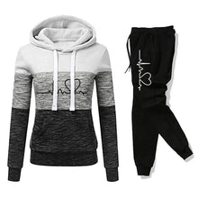 Hooded Sweatshirt Versatile Joggers Set