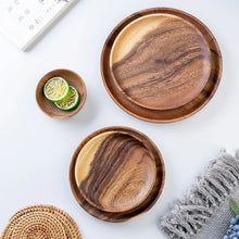 Round Wooden Dinner Plates