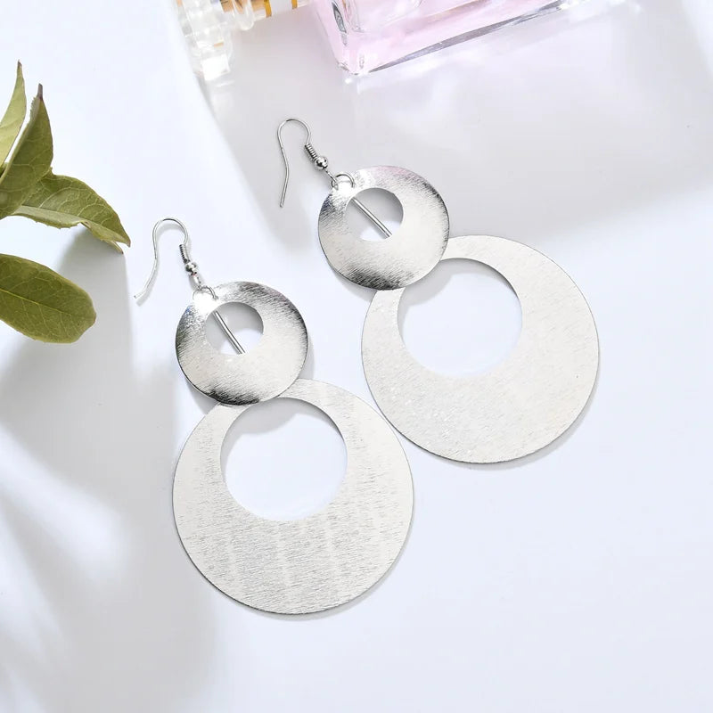 Floating Long Hook Earrings