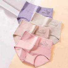 High Waist 4Pcs Cotton Panties