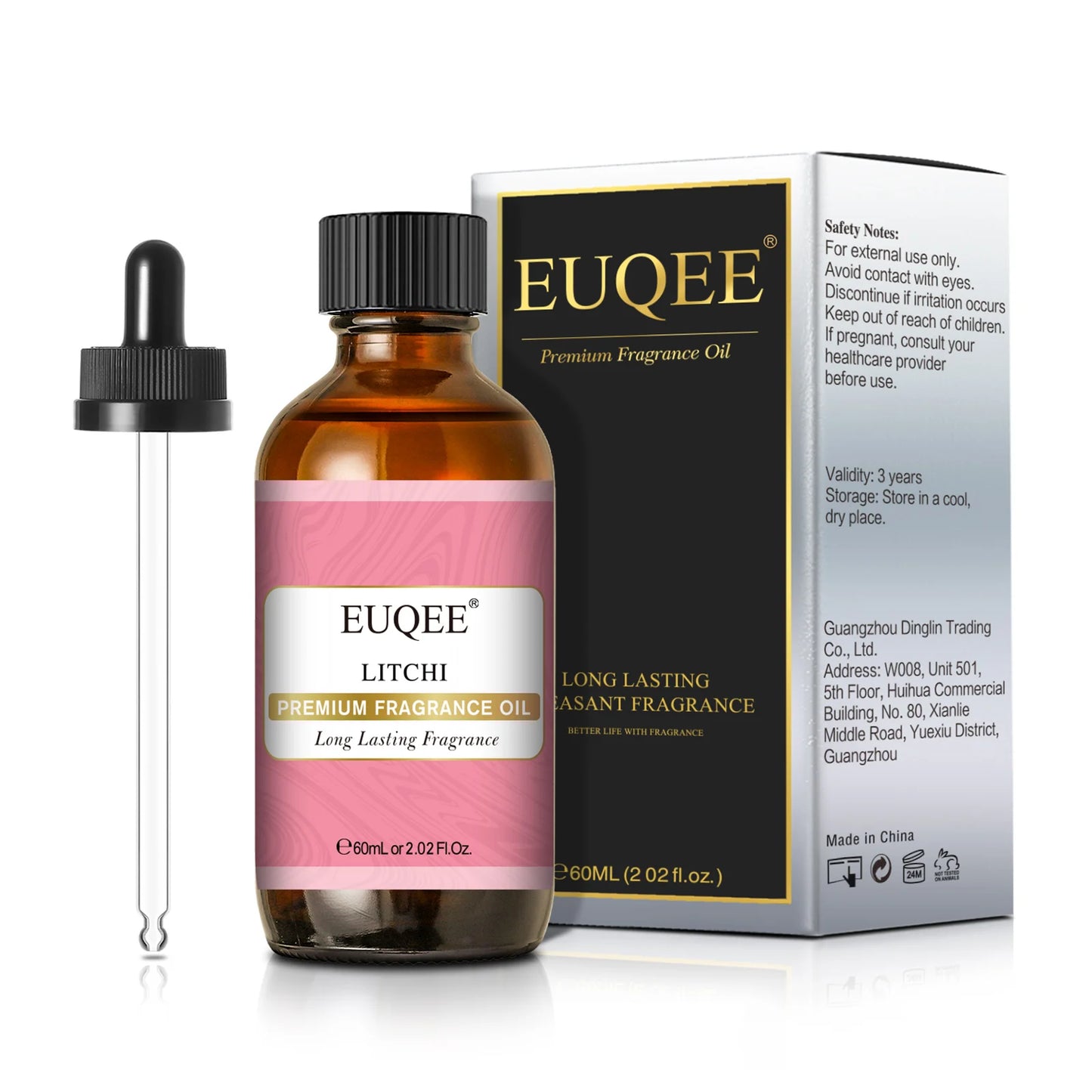 EUQEE 60ml Sweet Fruity Fragrance Oils with Glass Dropper
