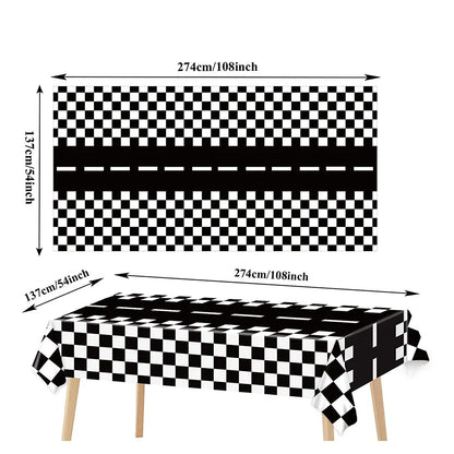 Racing Birthday Decorations Tableclothb