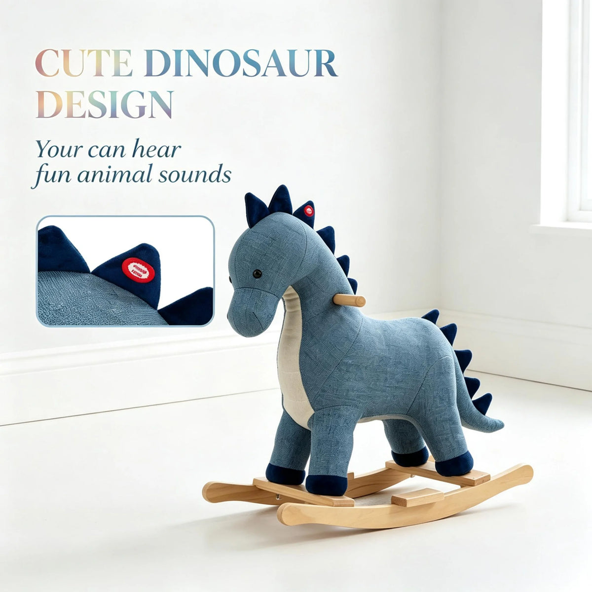 Toddler Interactive Rocking Dinosaur Ride-On Toy