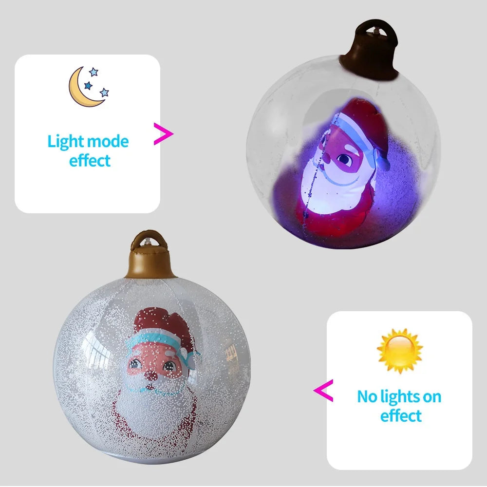 Giant Inflatable Christmas Ball With Lights