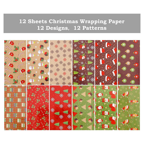 12 Pack Wrapping Paper Sheet