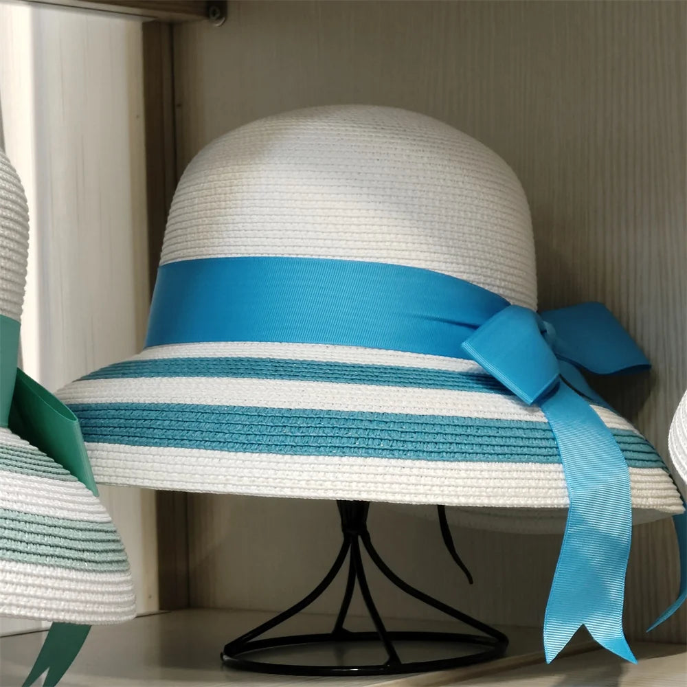 Woolen Rhinestone Solid Color Basin Hat