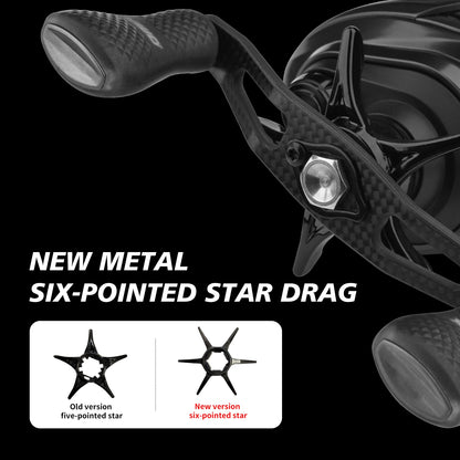 PURELURE PIOTEER ELITE All-Metal Body Construction High-speed Gear Ratio Baitcasting Reel