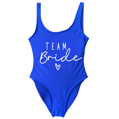 Team Bride One-Piece Swimsuit