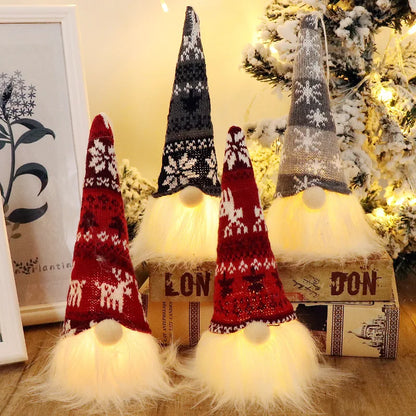 20/30cm LED Faceless Elf/Gnome with Lights Christmas Decoration