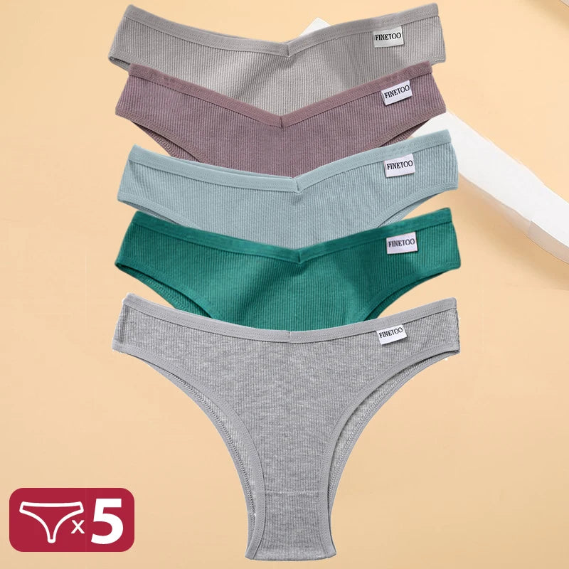 5PCS Cotton Thongs