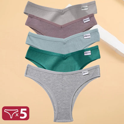 5PCS Cotton Thongs