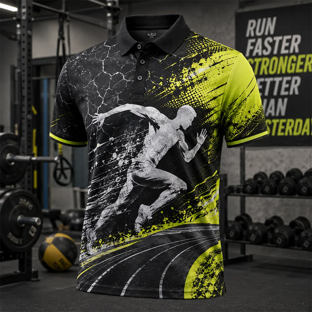 Smash Athletic Graphic Performance Polo Shirt
