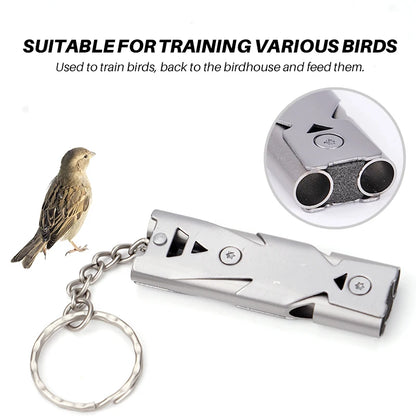 Birds Ultrasonic Training Whistle Stainless Steel