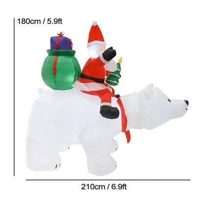 Christmas Inflatable Decoration Built-in LED Lights Inflatable Model