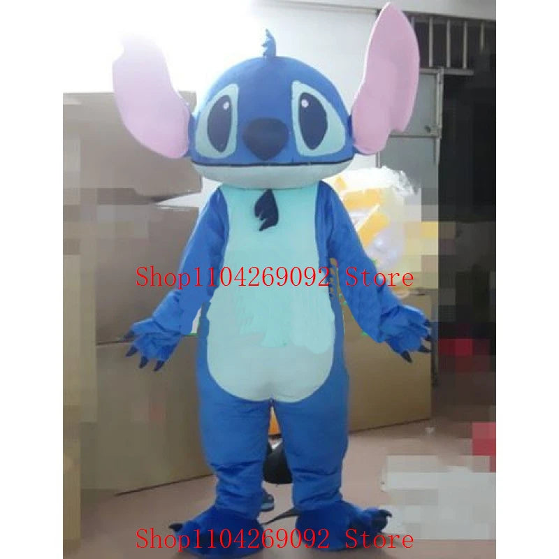 Adult Blue Cartoon Mascot Costume – Full Body Party Outfit