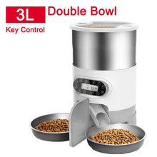 Smart APP Controlled Stainless Steel Double Meal Feeding Dispenser