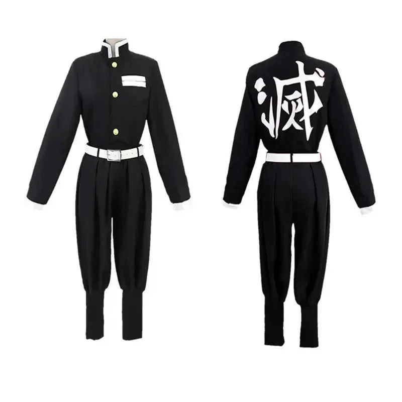Anime Demon Slayer Kochou Shinobu Cosplay Costume Set – Insect Hashira Uniform & Kimono