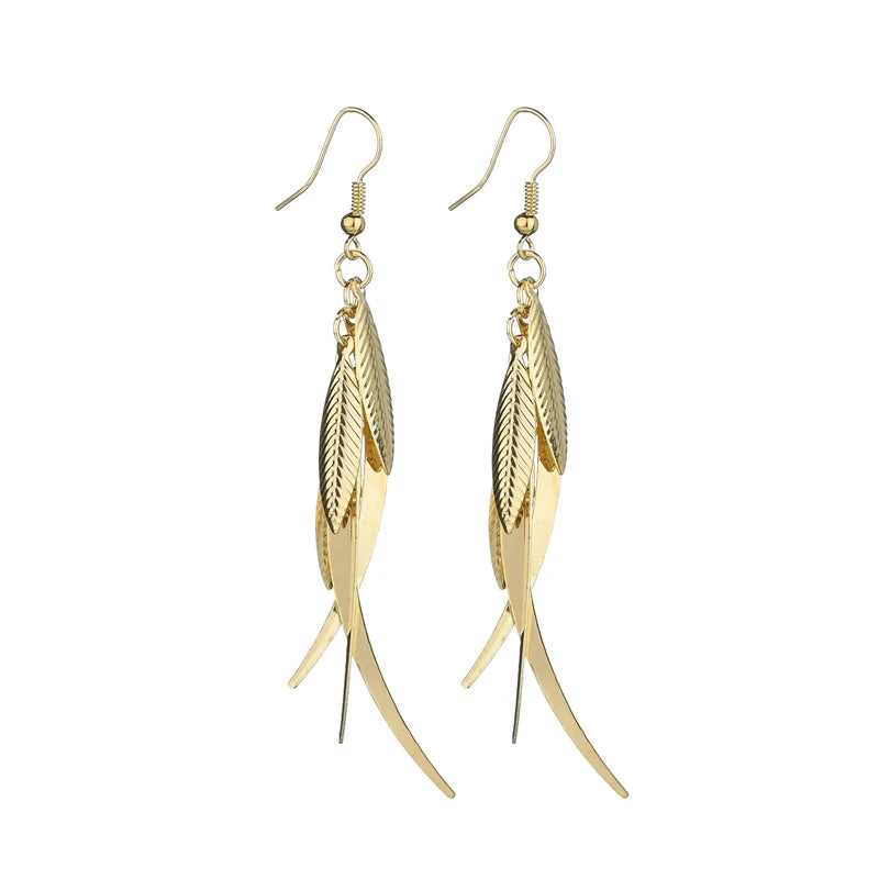 Floating Long Hook Earrings